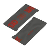 Custom Dark Grey Coral Red Sports headband