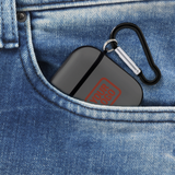 Custom Dark Grey Coral Red AirPods Case