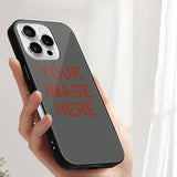 Custom Dark Grey Coral Red Phone Case