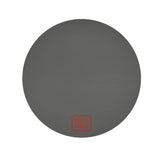 Custom Dark Grey Coral Red Round Table Cloth