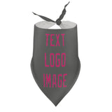 Custom Dark Grey Pink Pet Scarf