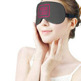 Custom Dark Grey Pink Sleep Mask