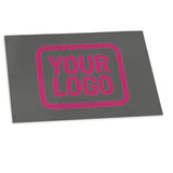 Custom Dark Grey Pink Flag