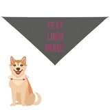 Custom Dark Grey Pink Pet Scarf