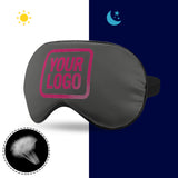 Custom Dark Grey Pink Sleep Mask