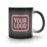 Custom Dark Grey Light Pink Magic Mug