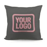 Custom Dark Grey Light Pink Pillowcase