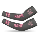 Custom Dark Grey Light Pink Arm Sleeve