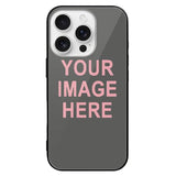 Custom Dark Grey Light Pink Phone Case