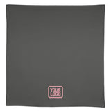 Custom Dark Grey Pink Square Table Cloth