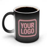 Custom Dark Grey Light Pink Magic Mug