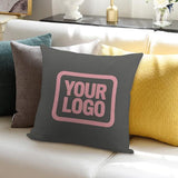 Custom Dark Grey Light Pink Pillowcase