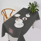 Custom Dark Grey Pink Square Table Cloth