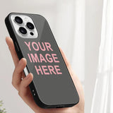 Custom Dark Grey Light Pink Phone Case