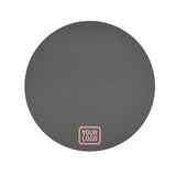 Custom Dark Grey Light Pink Round Table Cloth