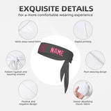Custom Dark Grey Light Pink Headband