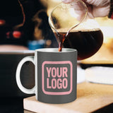 Custom Dark Grey Light Pink Mug
