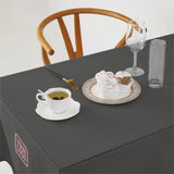 Custom Dark Grey Pink Square Table Cloth