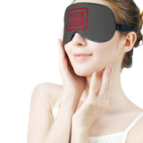 Custom Dark Grey Red Sleep Mask