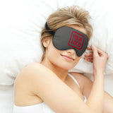 Custom Dark Grey Red Sleep Mask