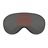 Custom Dark Grey Coral Red Sleep Mask