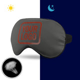 Custom Dark Grey Coral Red Sleep Mask