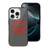 Custom Dark Grey Orange Red Phone Case