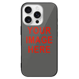 Custom Dark Grey Orange Red Phone Case
