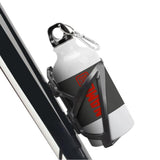Custom Dark Grey Orange Red Sports Bottle
