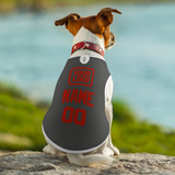 Custom Dark Grey Orange Red Pet Vest