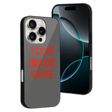 Custom Dark Grey Orange Red Phone Case