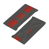Custom Dark Grey Orange Red Sports headband