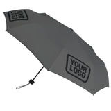 Custom Dark Grey Black Automatic Umbrella