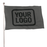 Custom Dark Grey Black Flag