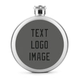 Custom Dark Grey Black Hip Flask
