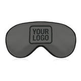 Custom Dark Grey Black Sleep Mask