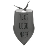 Custom Dark Grey Black Pet Scarf