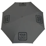 Custom Dark Grey Black Automatic Umbrella