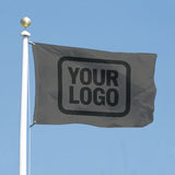 Custom Dark Grey Black Flag