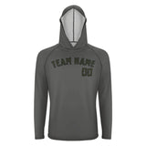 Custom Dark Grey Olive UV-Hoodie