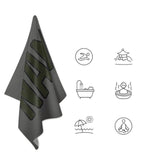 Custom Dark Grey Olive Beach Towel