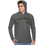 Custom Dark Grey Olive UV-Hoodie