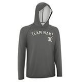 Custom Dark Grey Cream UV-Hoodie