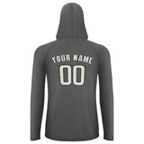 Custom Dark Grey Cream UV-Hoodie