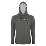 Custom Dark Grey Gray UV-Hoodie
