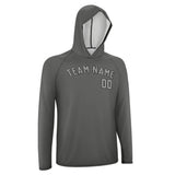 Custom Dark Grey Gray UV-Hoodie