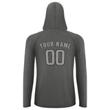 Custom Dark Grey Gray UV-Hoodie