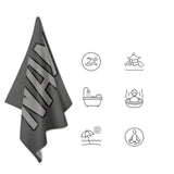 Custom Dark Grey Gray Beach Towel