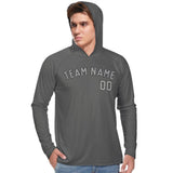 Custom Dark Grey Gray UV-Hoodie