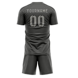 Custom Dark Grey Gray Soccer Jersey